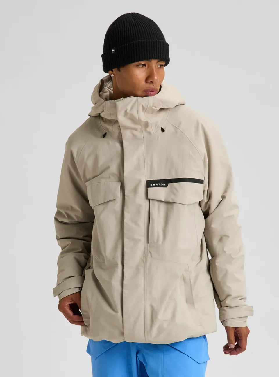 Burton Covert 2L fodrad skidjacka Stone Grey