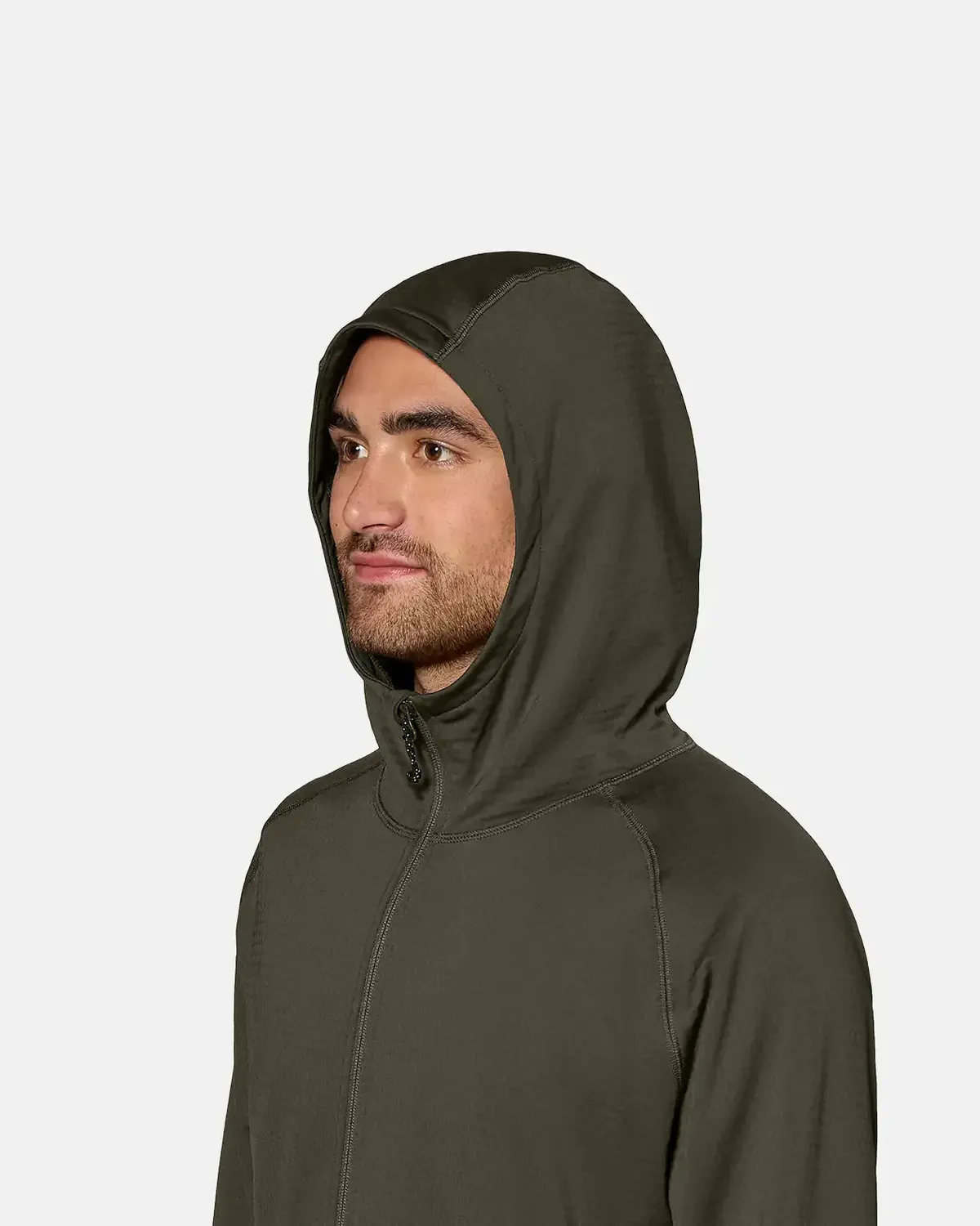 Jones Flagship Grid Fleece Hooded jacka stretch herr