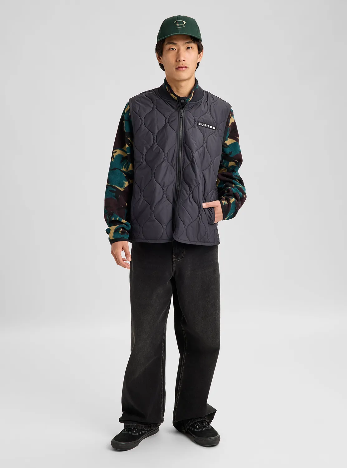Burton Quilted Synthetic Puffer väst Orange Popsicle varm