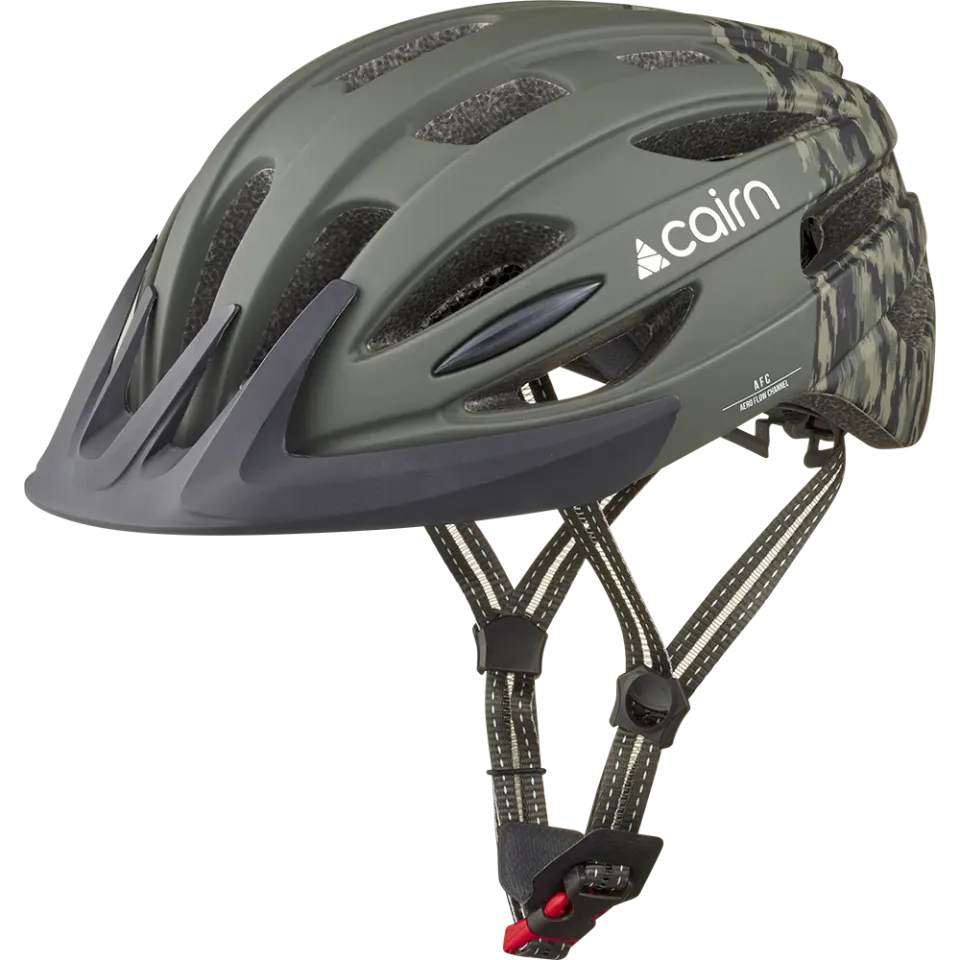 Cairn Fusion cykelhjälm khaki chino LED