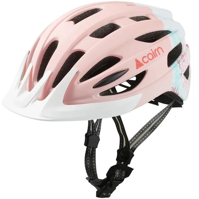 Cairn Fusion cykelhjälm LED matt pastel pink