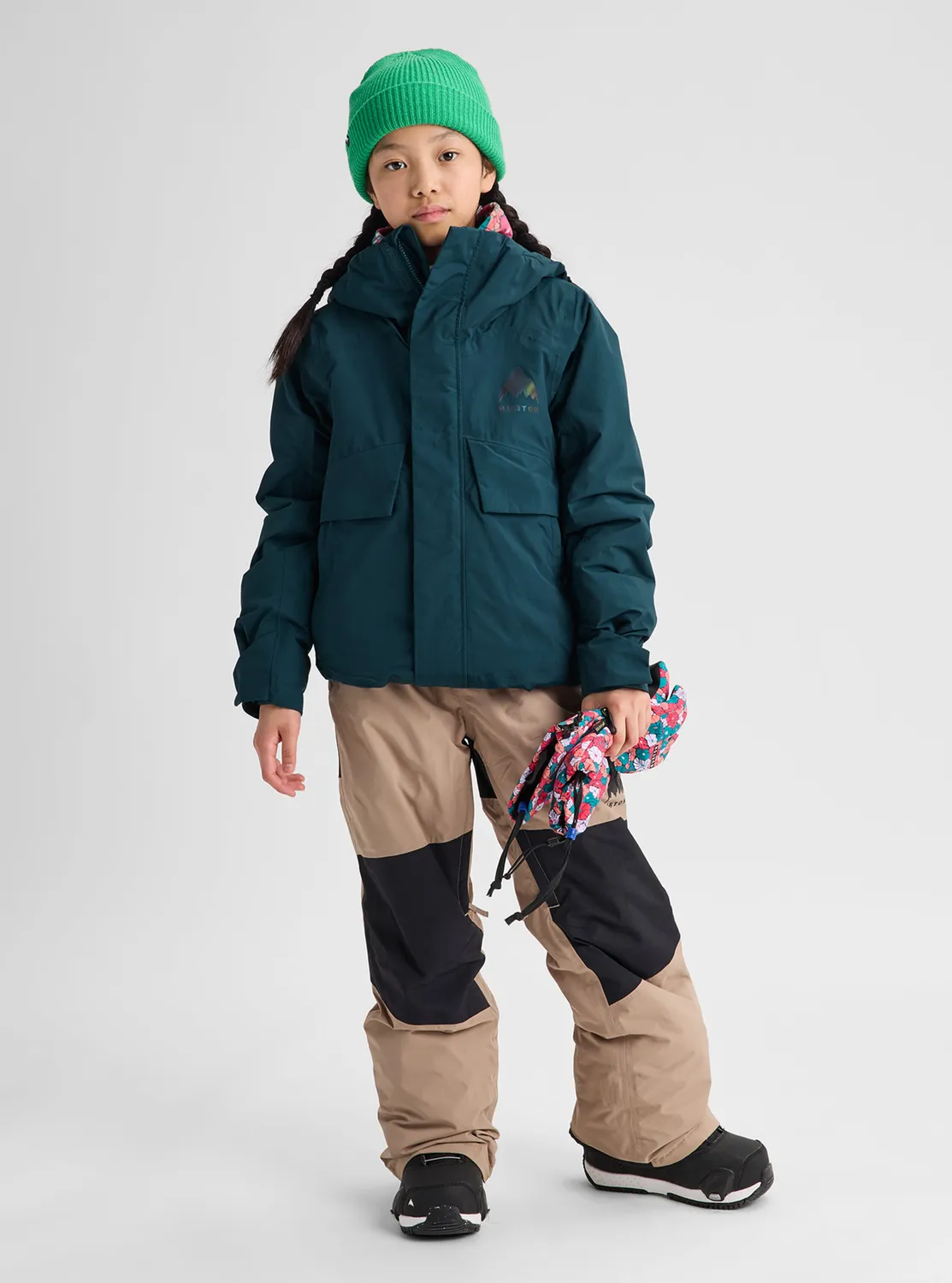 Burton Ascutney 2L barn skidjacka Moondust Purple varm