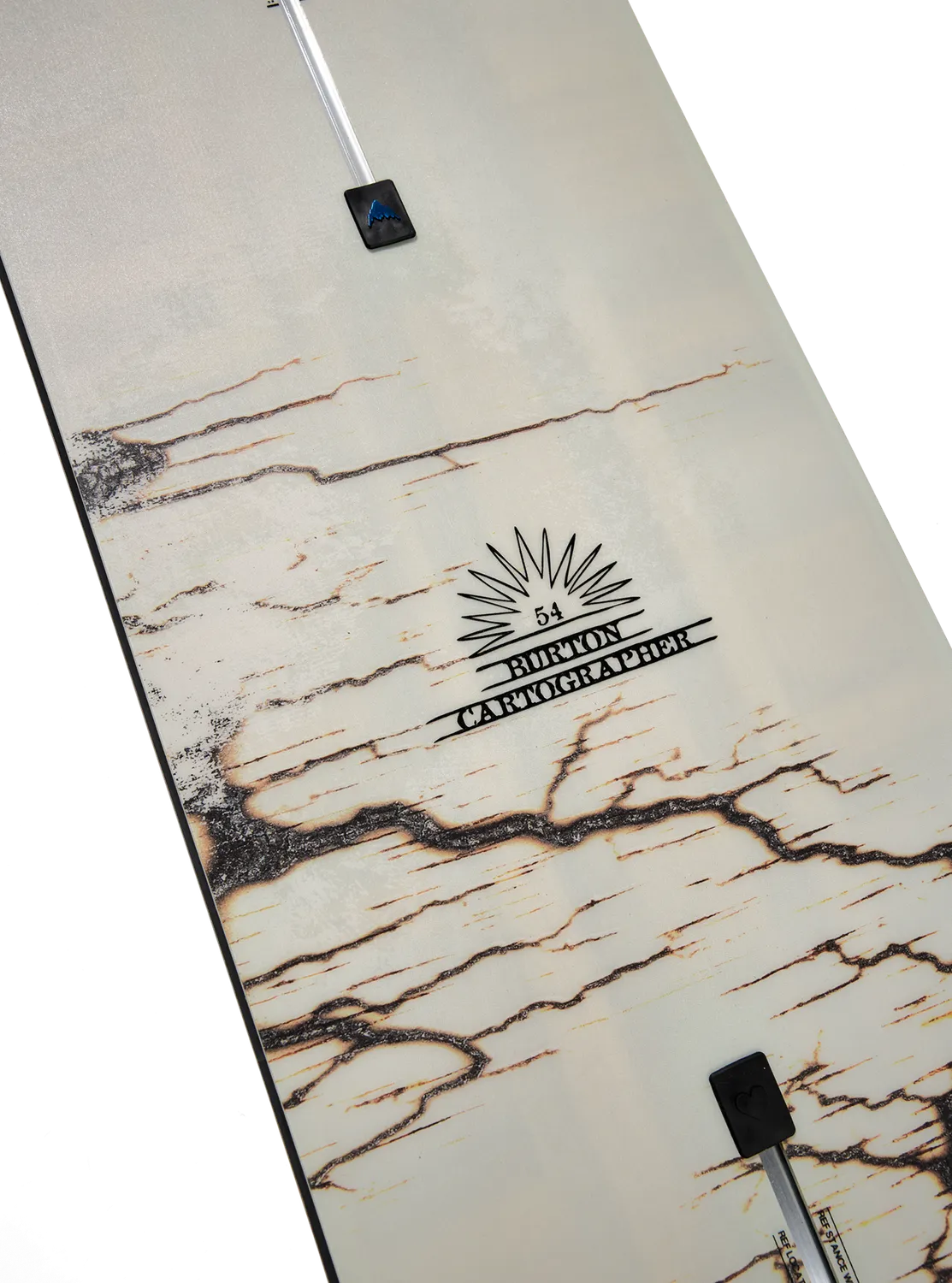 Burton Cartographer Camber snowboard 154 Fractal Burning camber