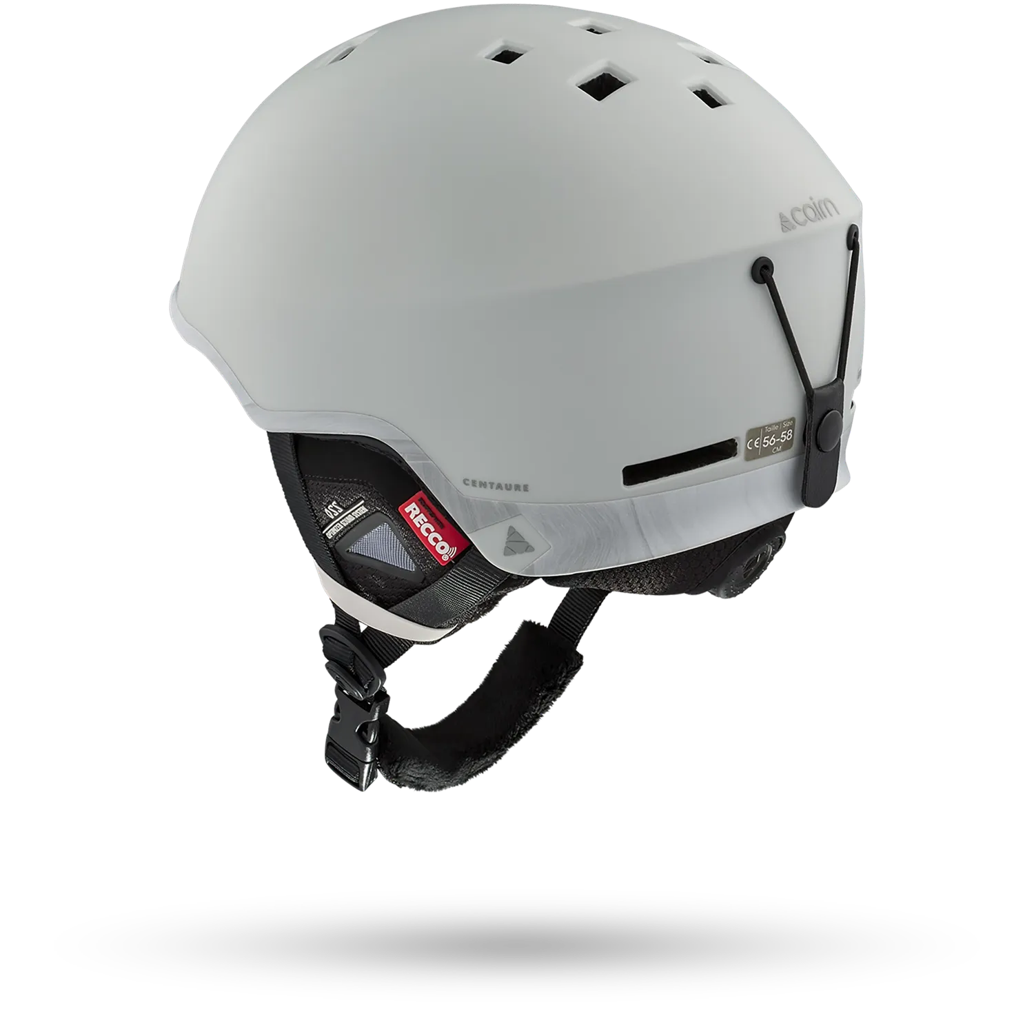 Cairn Sport Centaure Rescue skidhjälm mat warm gray Recco