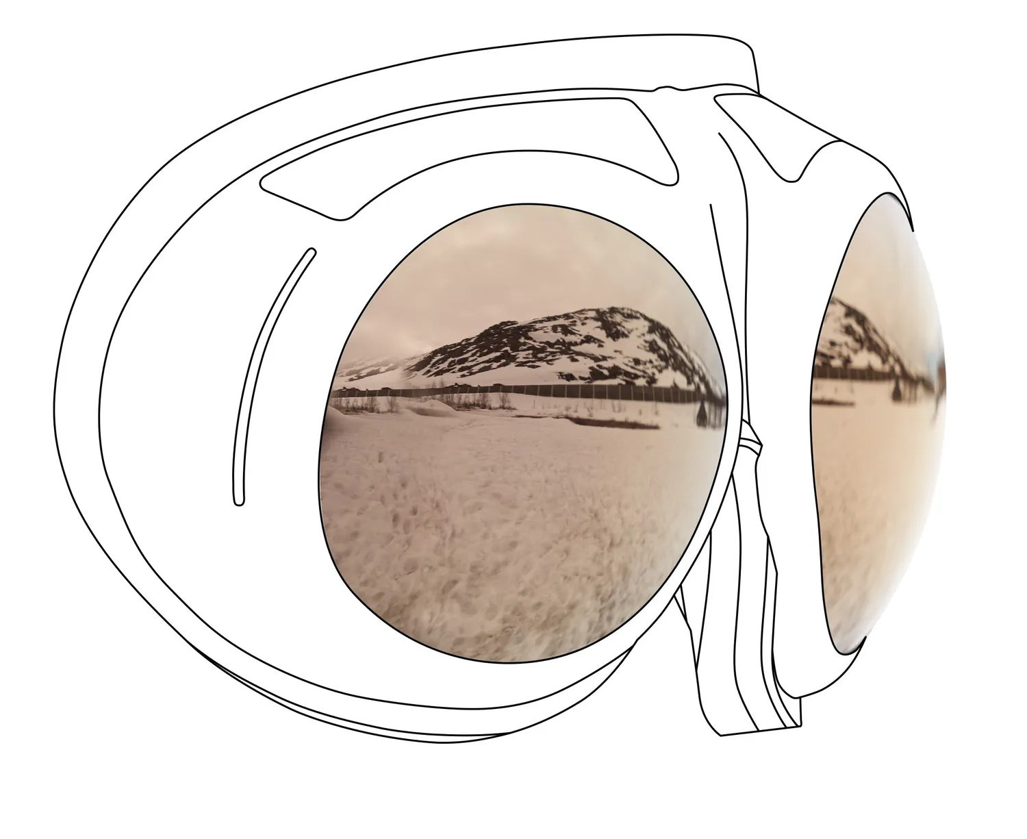 ROVfluga Spare Lenses skidglasögonlins Grey Super Bronze