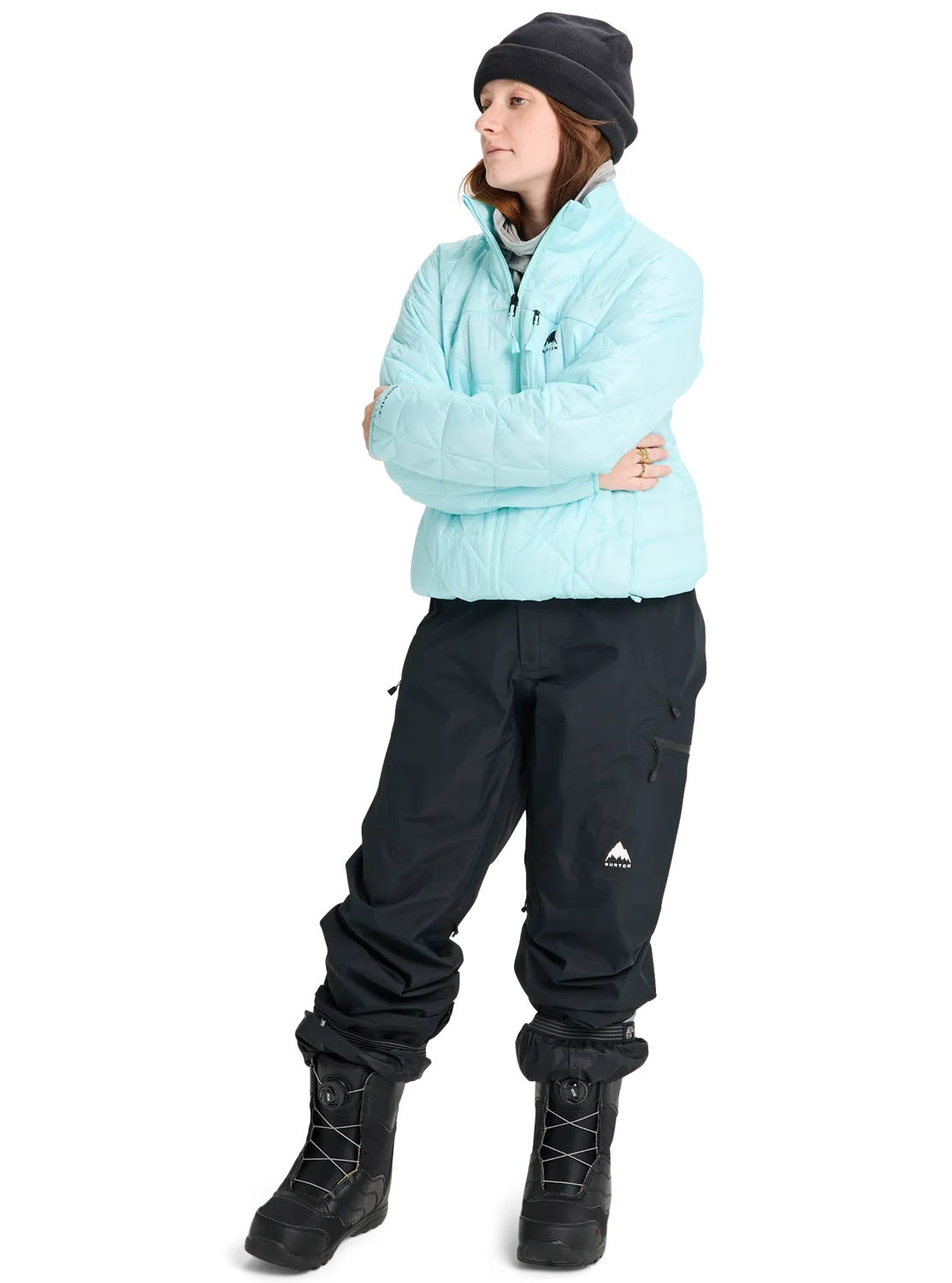 Burton Reserve dun puffjacka dam light teal – syntet mellanlager