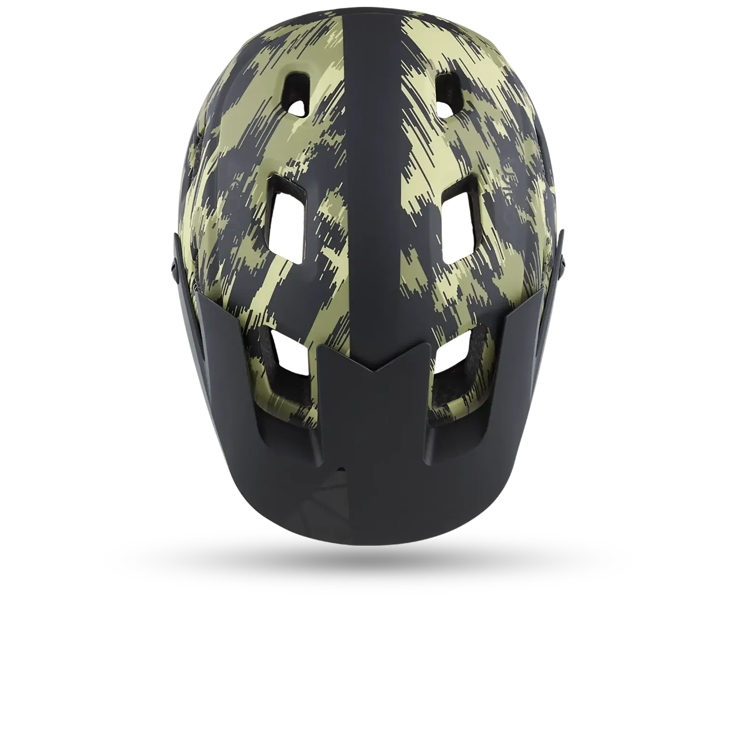 Cairn Lava Mat Olive Camo cykelhjälm MTB ventilerad