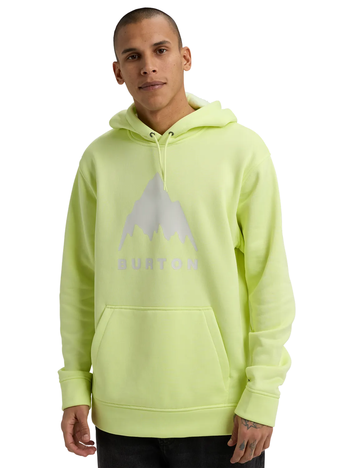 Burton Oak huvtröja True Black Heather herr fleece