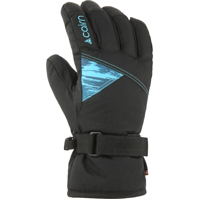 Cairn Sport Optima Pure J barnhandskar black turquoise