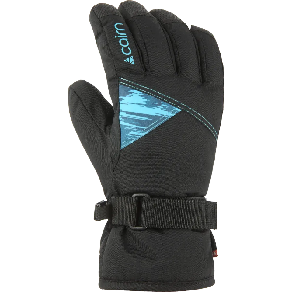 Cairn Sport Optima Pure J barnhandskar black turquoise