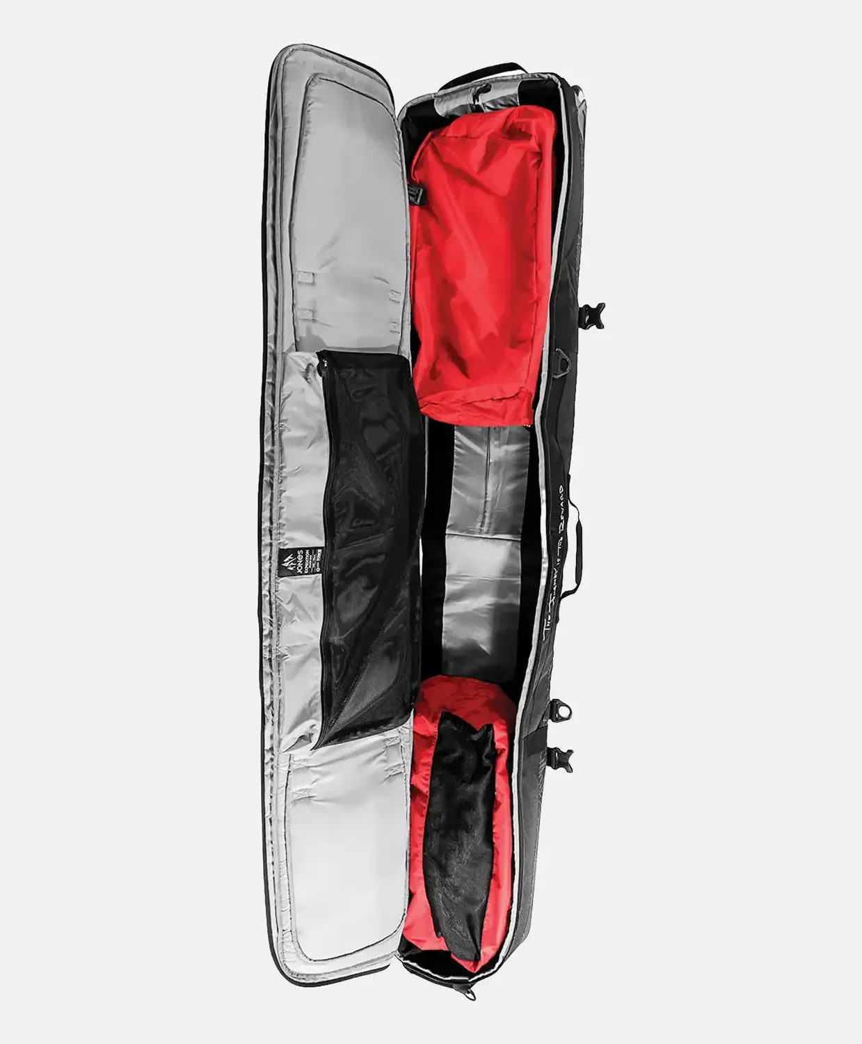 Jones Expedition snowboardväska Stealth Black 166 cm hjul