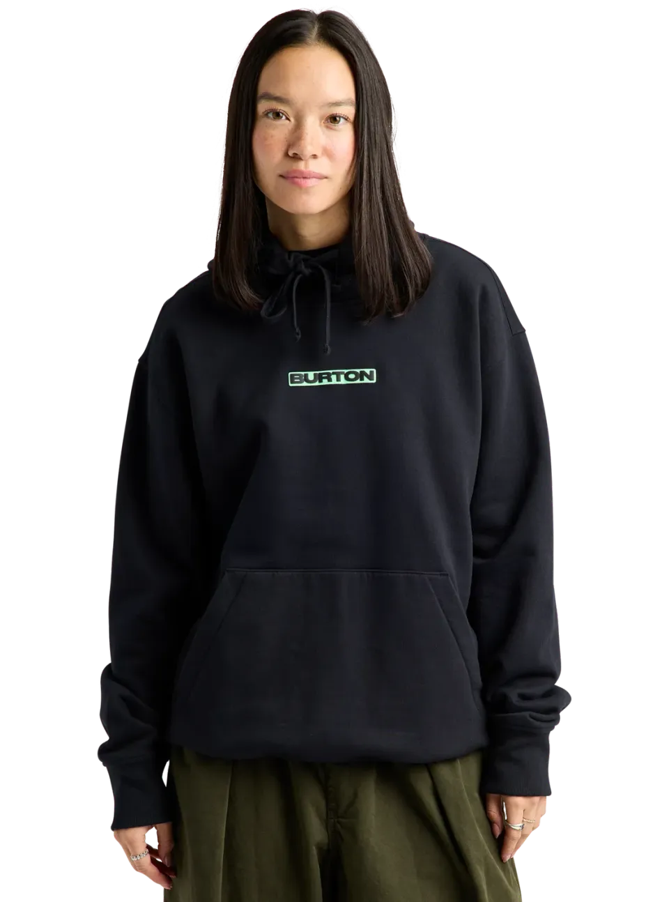 Burton From Burton to the World hoodie True Black ekologisk