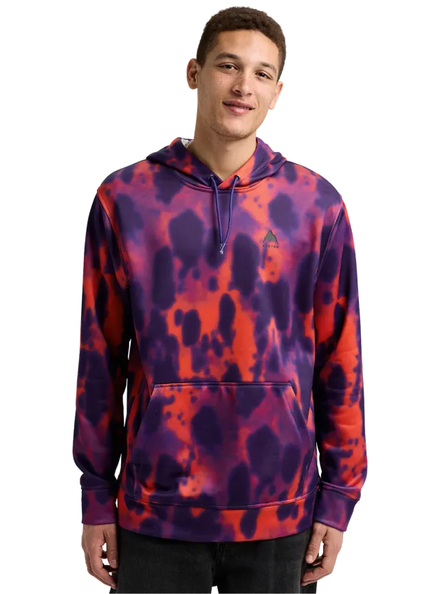 Burton Oak huvtröja True Black Heather herr fleece