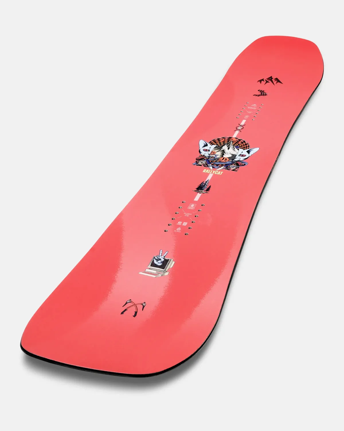 Jones Rally Cat Snowboard dam mellow camber lekfull