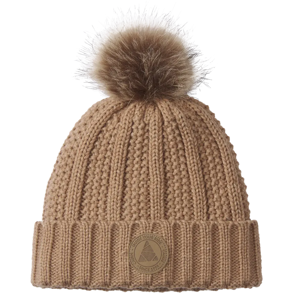 Cairn Zoe mössa Praline Lurex pompom
