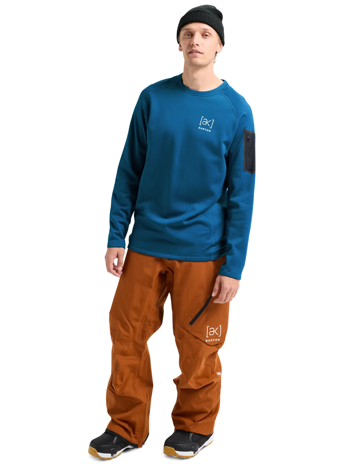 Burton [ak] Baker Stretch fleecetröja Gray Cloud stretch