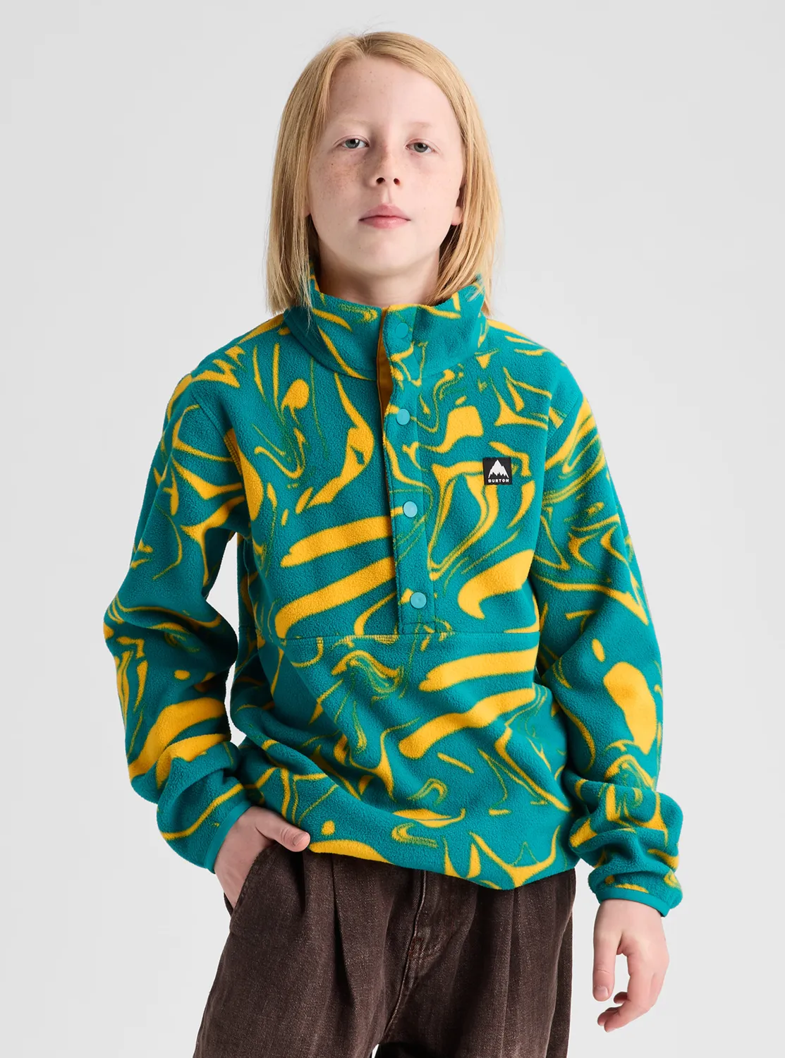 Burton Cinder fleeceanorak barn True Black fleece