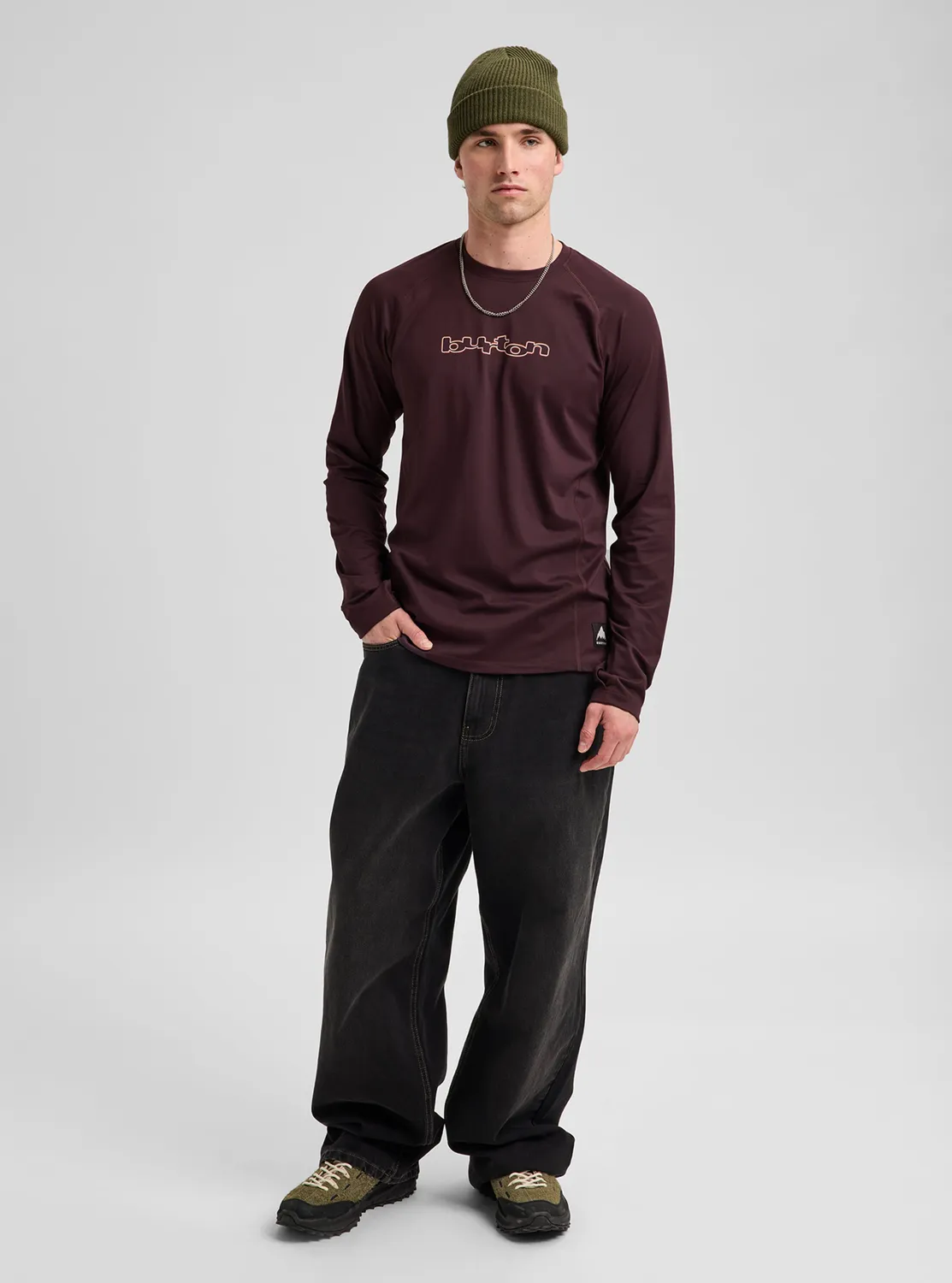 Burton Midweight underställströja herr True Black