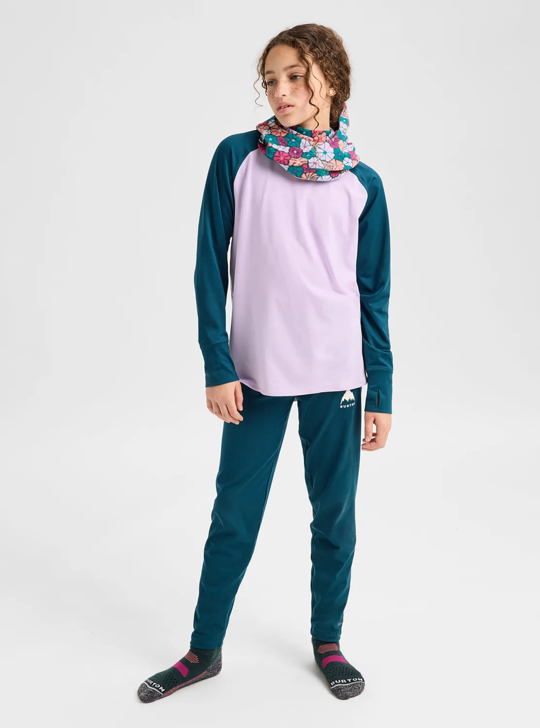 Burton Midweight underställsset Atlantic Teal barn