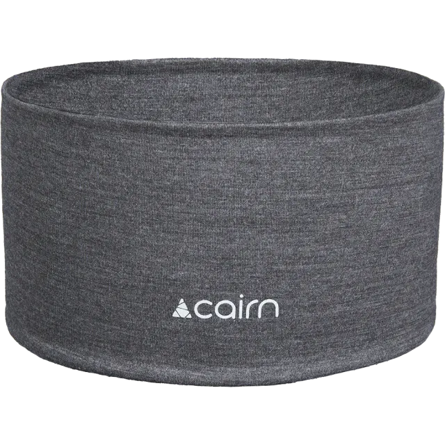 Cairn Merino Headband Black Chine pannband merinoull