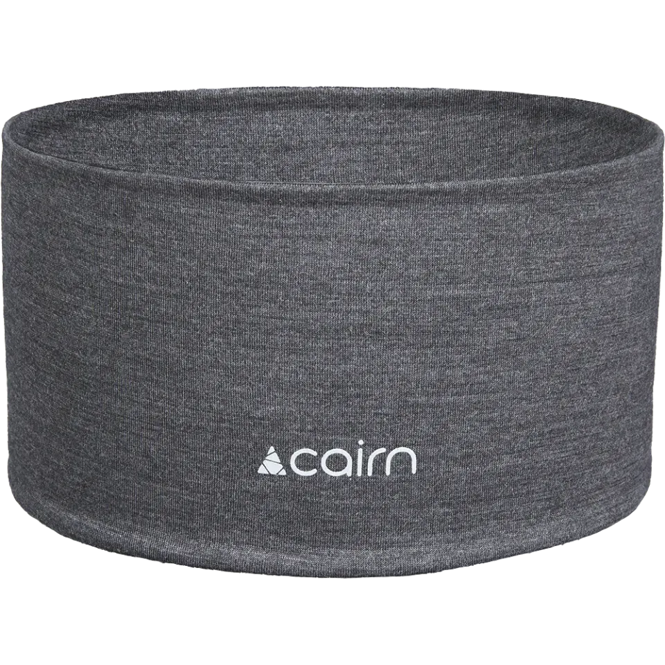 Cairn Merino Headband Black Chine pannband merinoull