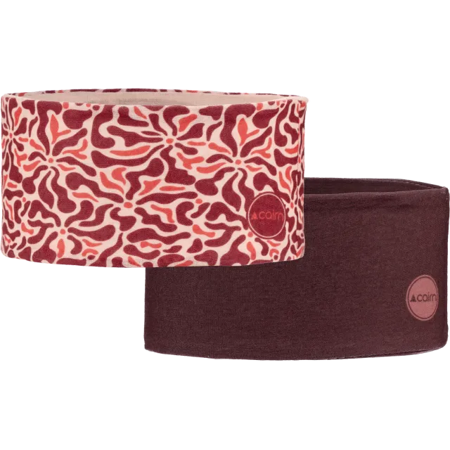 Cairn Duo Malawi pannband burgundy flower 2-pack