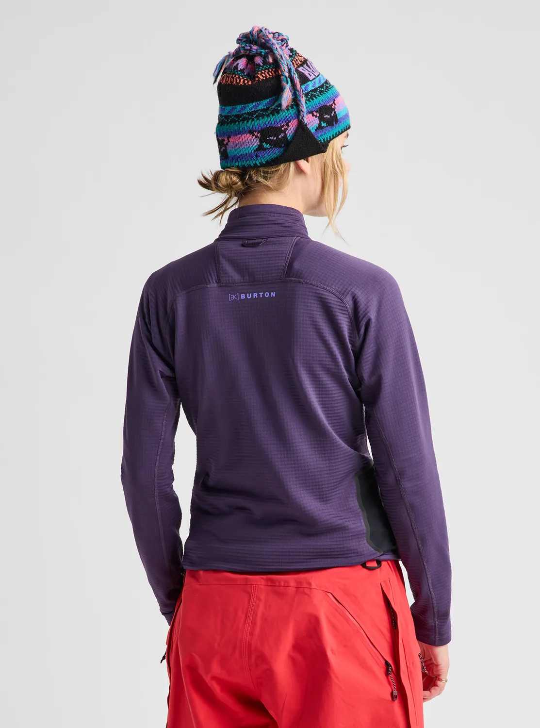 Burton [ak] Helium Grid Quarter-Zip fleece True Black andas