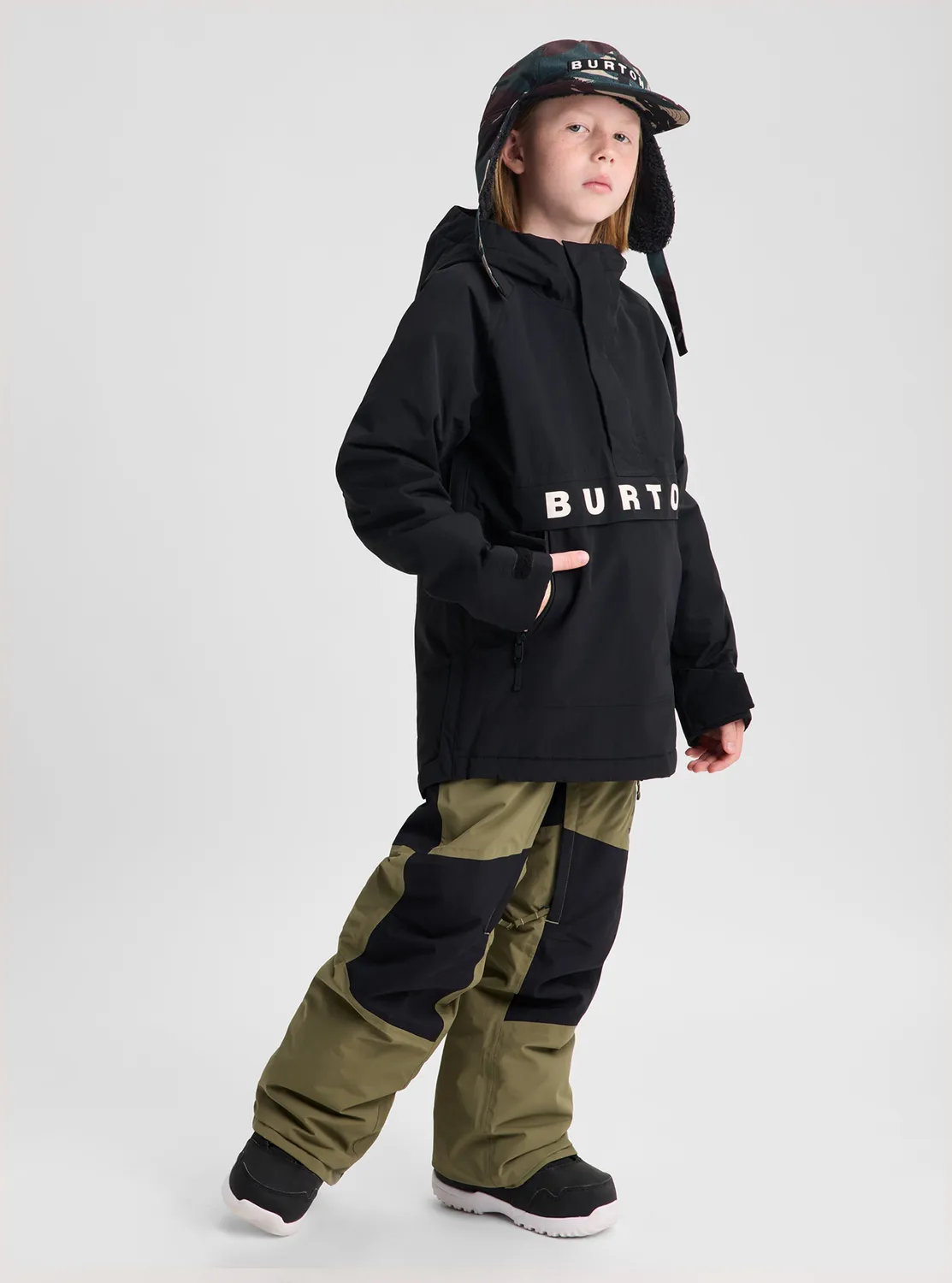 Burton Frostner 2L Anorak barnjacka True Black vattentät