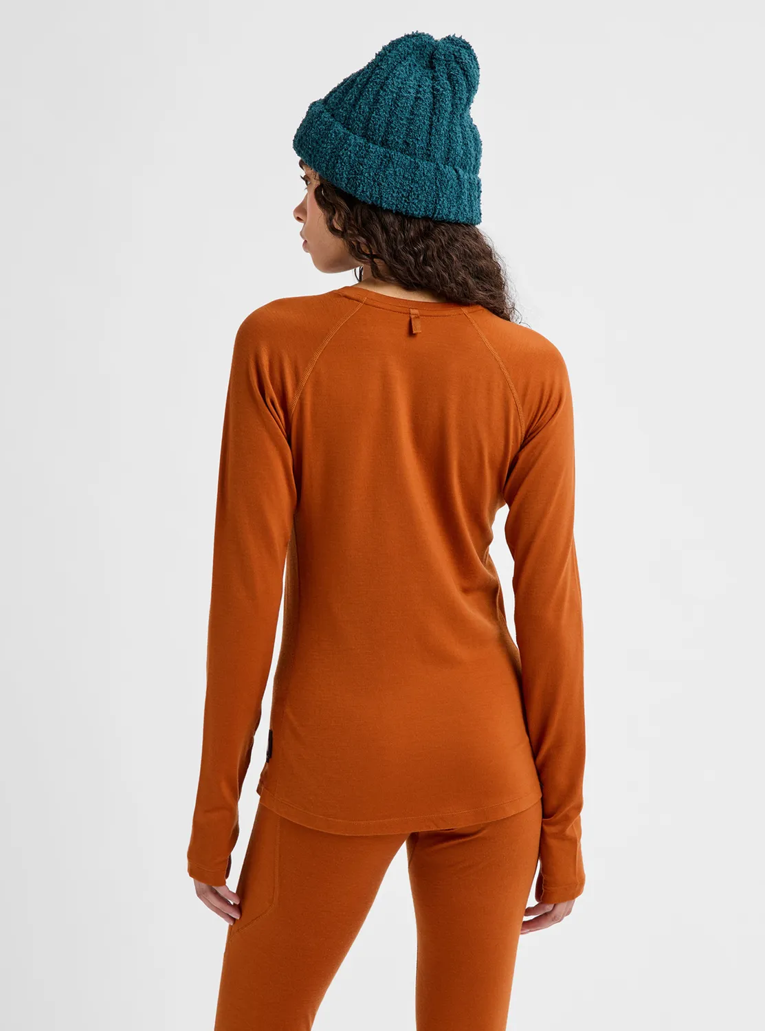 Burton Merino Blend Midweight underställströja dam True Black