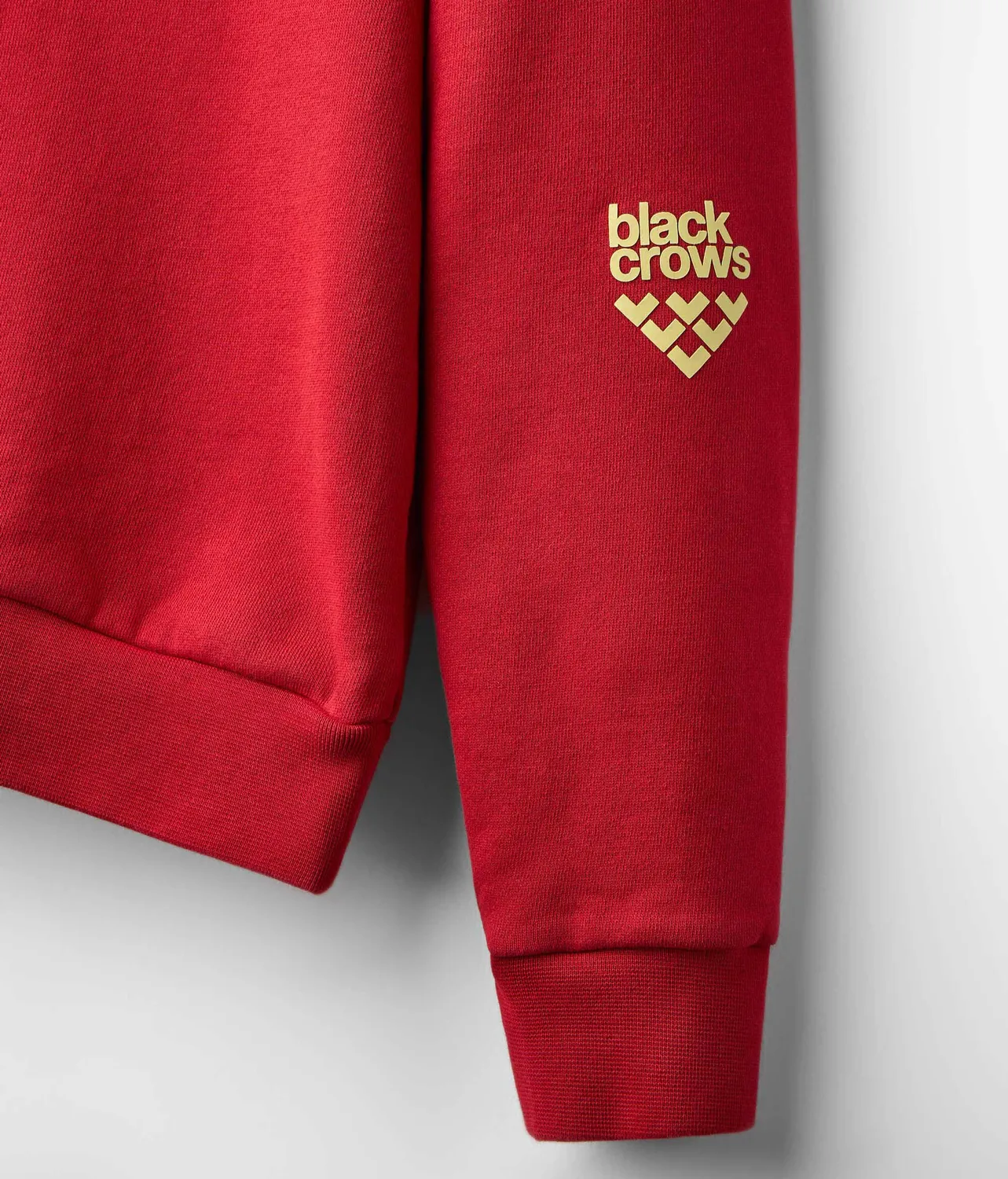Black Crows Unlimited hoodie röd M ekologisk bomull