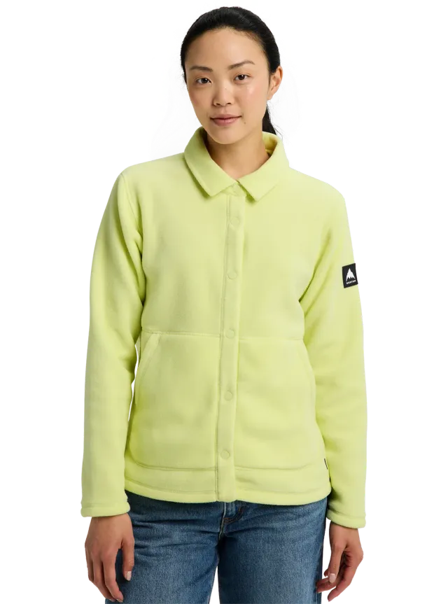 Burton Cinder Fleece snapshirt True Black dam