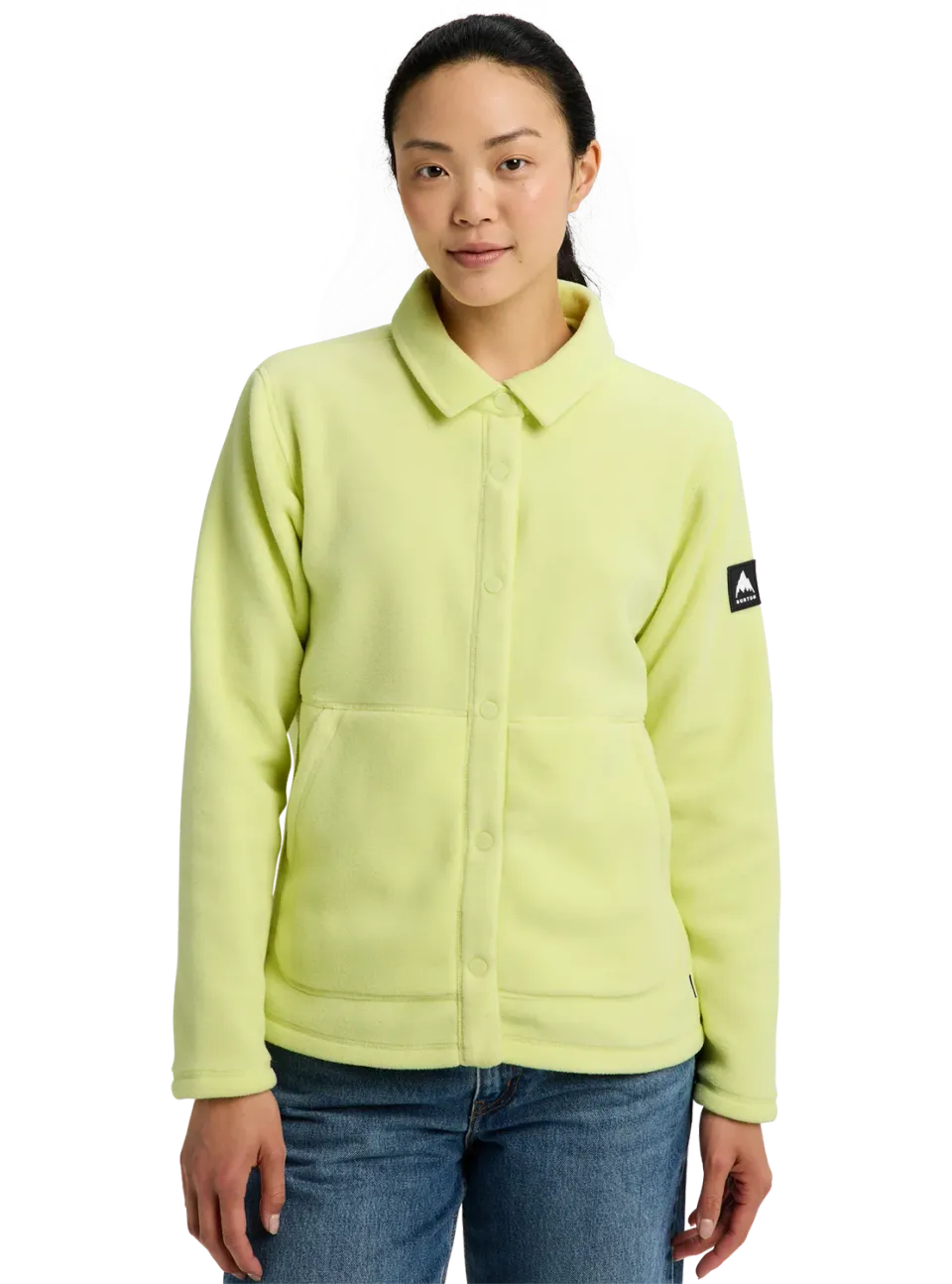 Burton Cinder Fleece snapshirt True Black dam