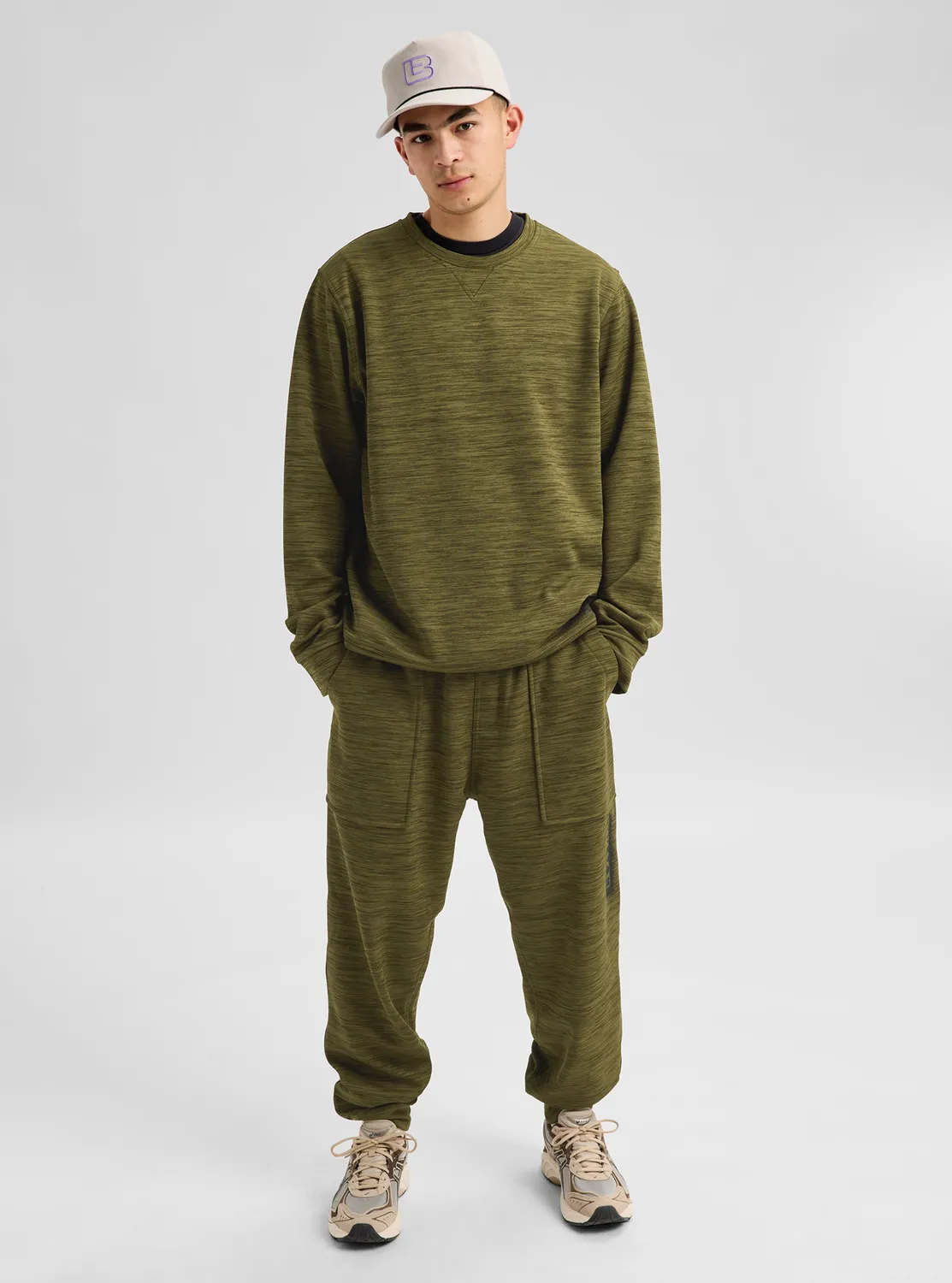 Burton Oak Pullover Crew fleecetröja Geranium Red avslappnad