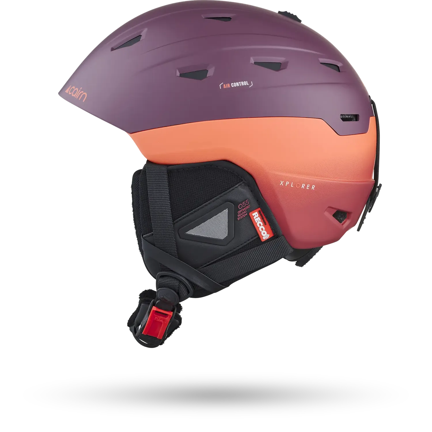Cairn Xplorer Pure Mat Burgundy skidhjälm 56/58 – RECCO