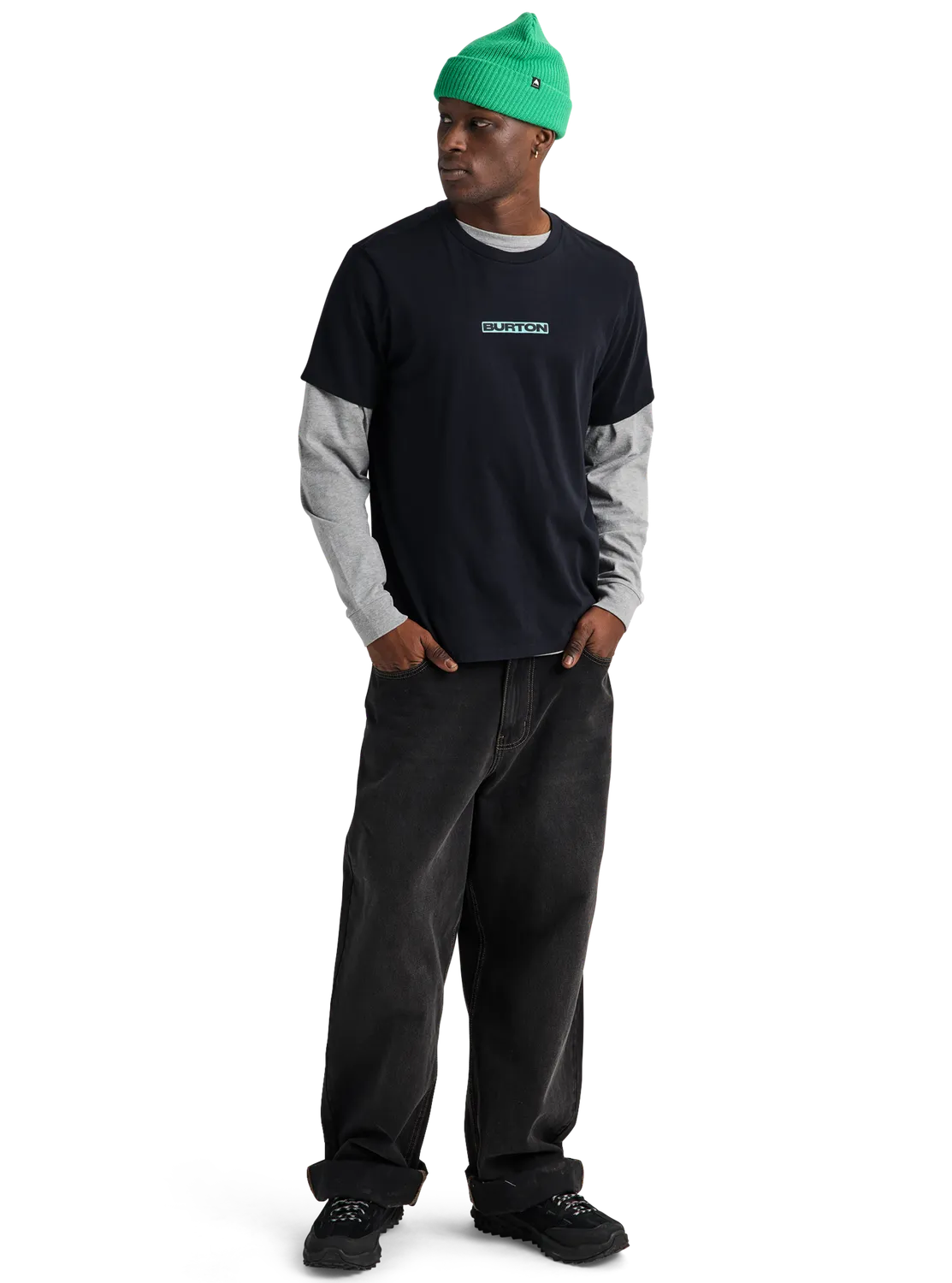 Burton From Burton to the World t-shirt True Black kortärmad