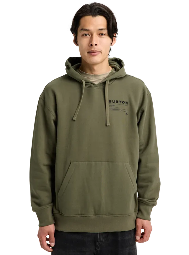 Burton Moretown Pullover Hoodie Forest Moss ekologisk