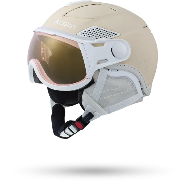 Cairn Helios Leather Evolight NXT visirhjälm cream