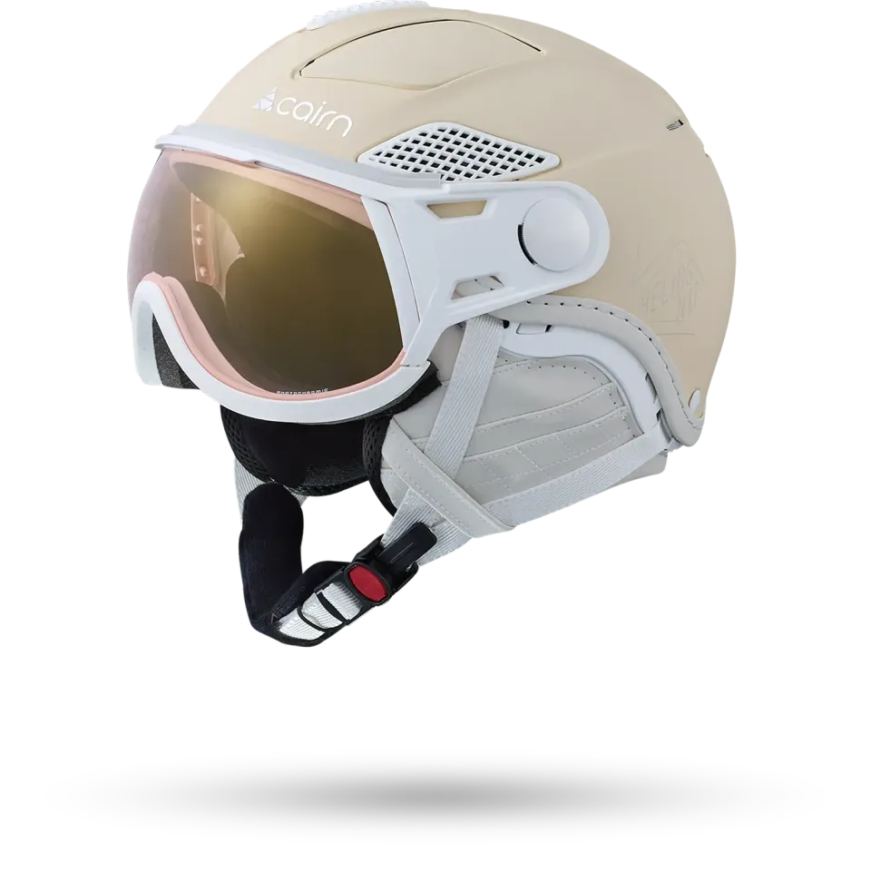 Cairn Helios Leather Evolight NXT visirhjälm cream