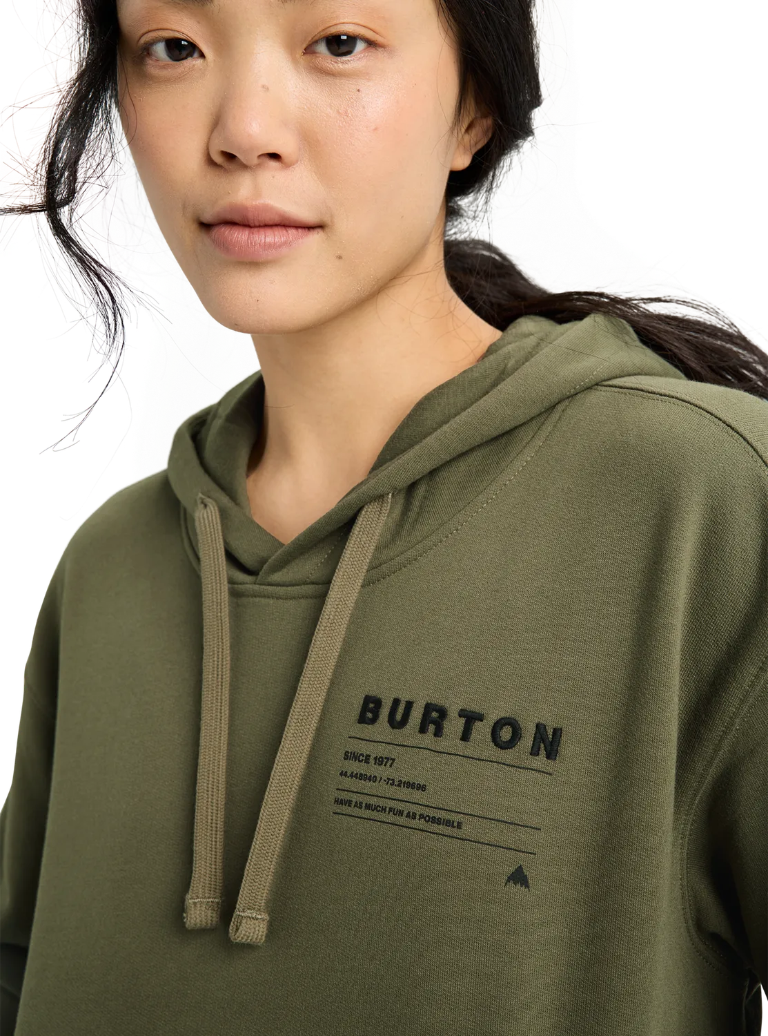 Burton Moretown Pullover Hoodie Forest Moss ekologisk