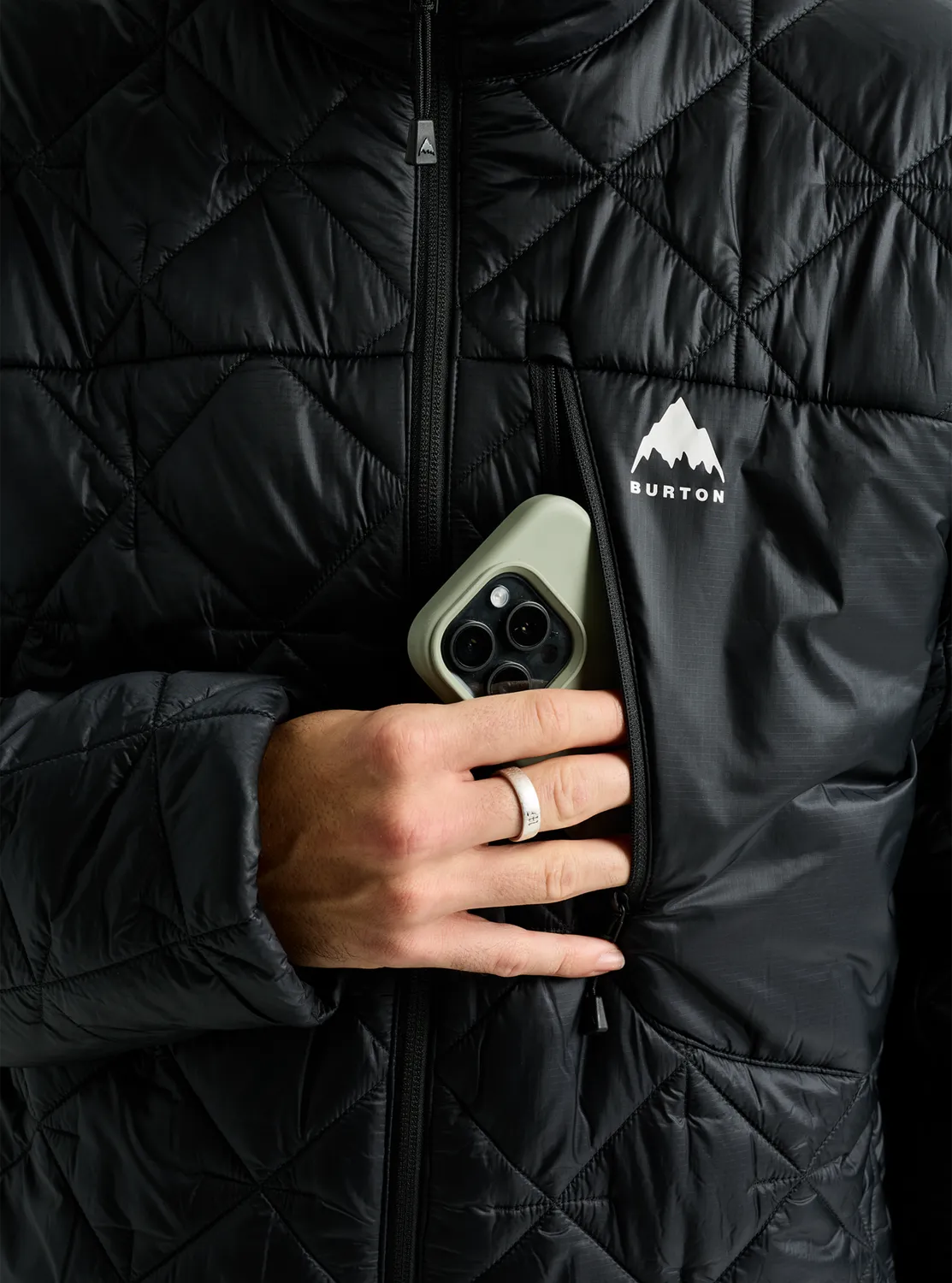 Burton Reserve Synthetic pufferjacka herr Seersucker Camo