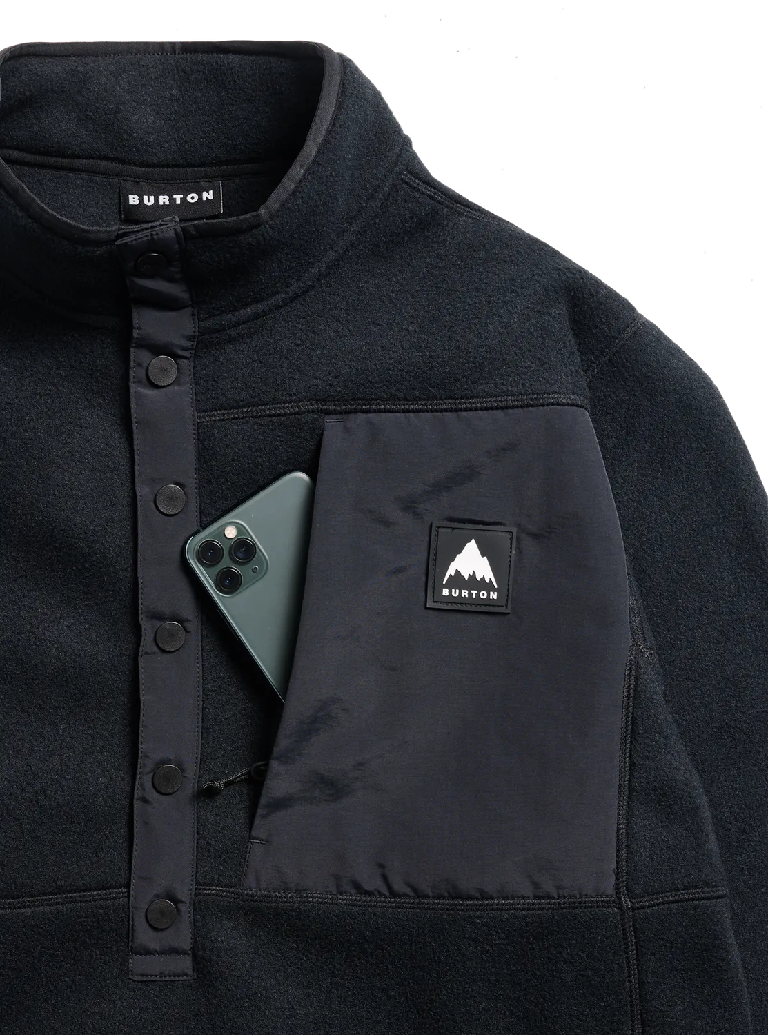 Burton Cinder fleecetröja True Black mellanlager