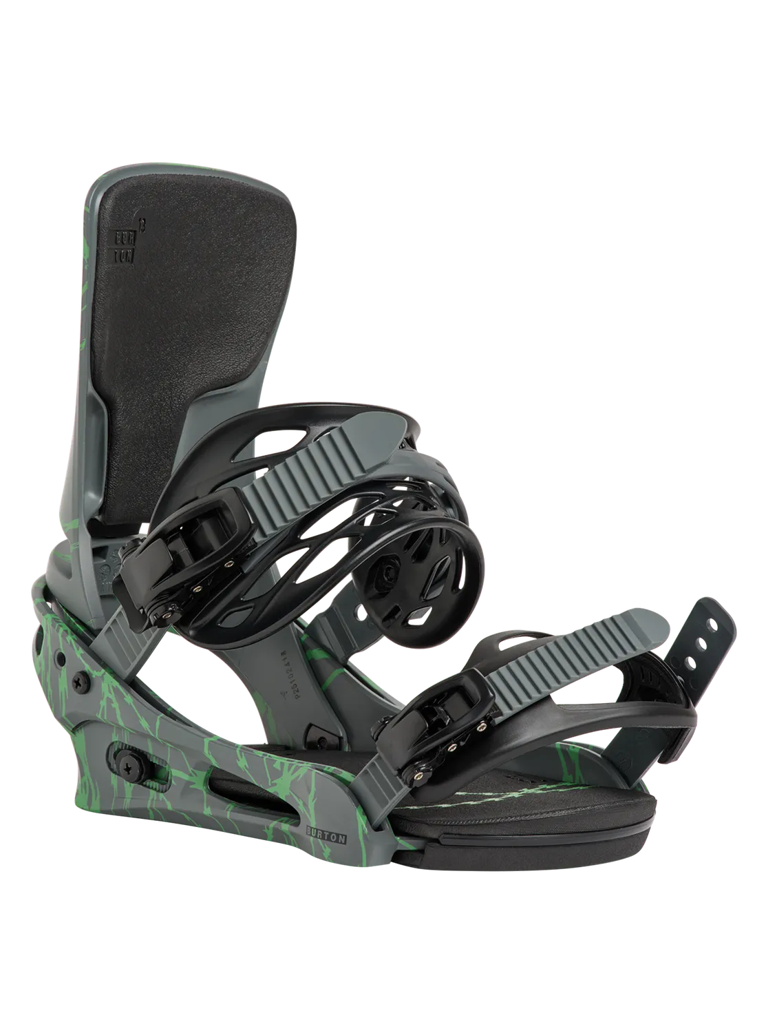 Burton Cartel snowboardbindningar Gray Green Voltage