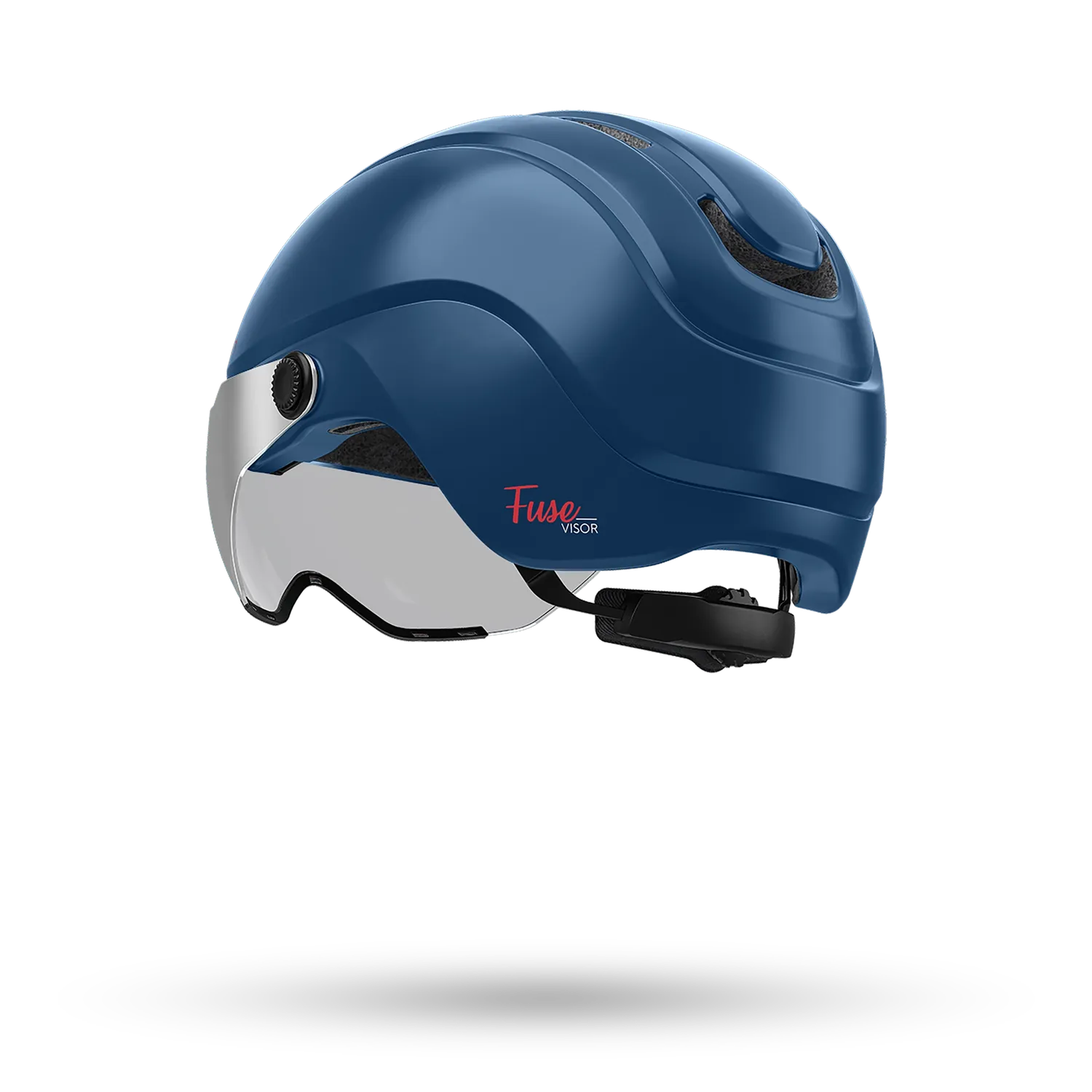 Cairn Fuse Visor cykelhjälm Metallic Navy M-L