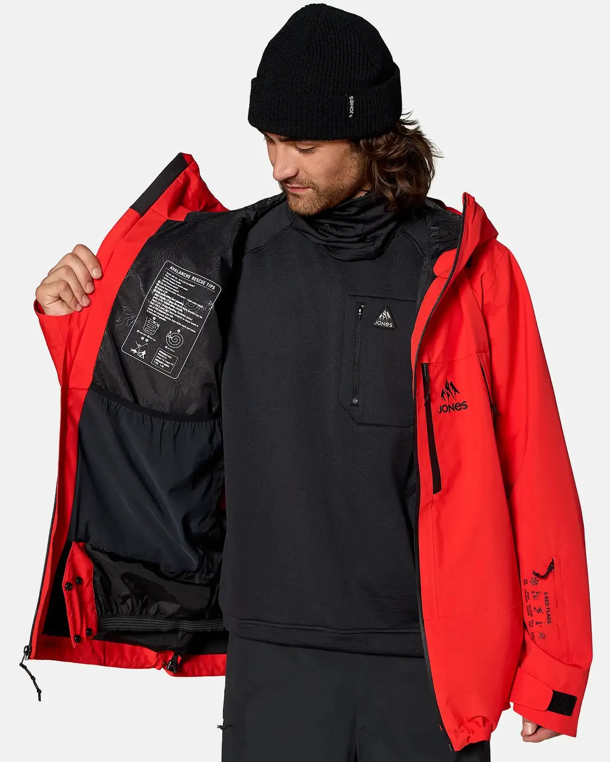 Jones MTN Surf jacka Lava Red herr