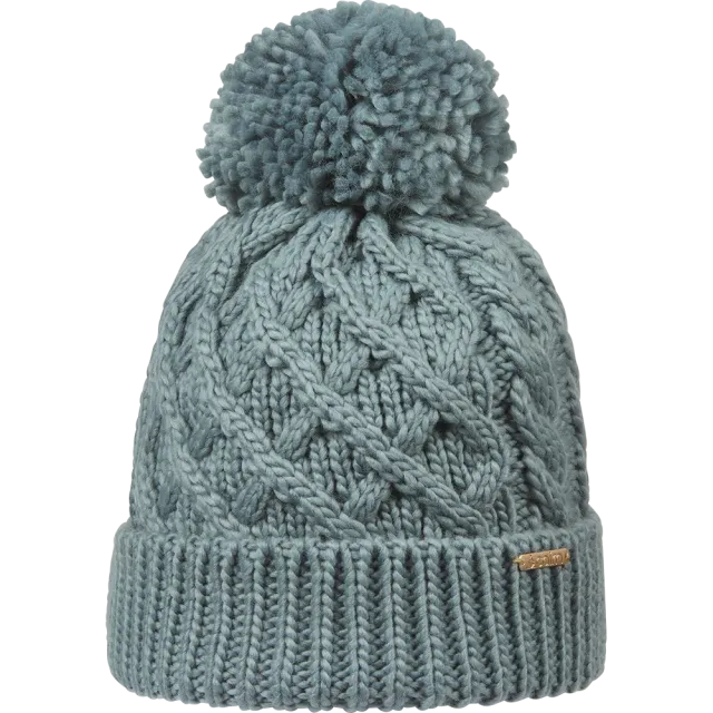 Cairn Liane mössa Sage stickad pompom fleece