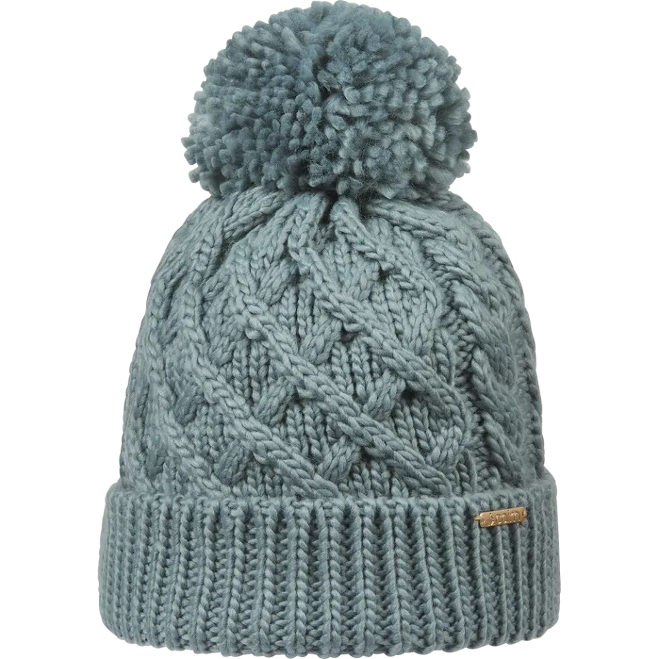 Cairn Liane mössa Sage stickad pompom fleece