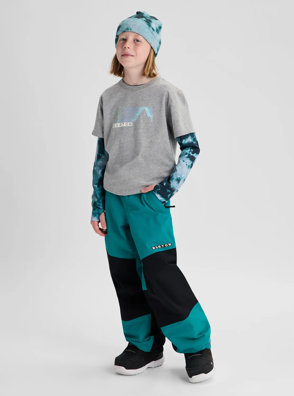 Burton Elmore t-shirt barn atlantic teal kortärm