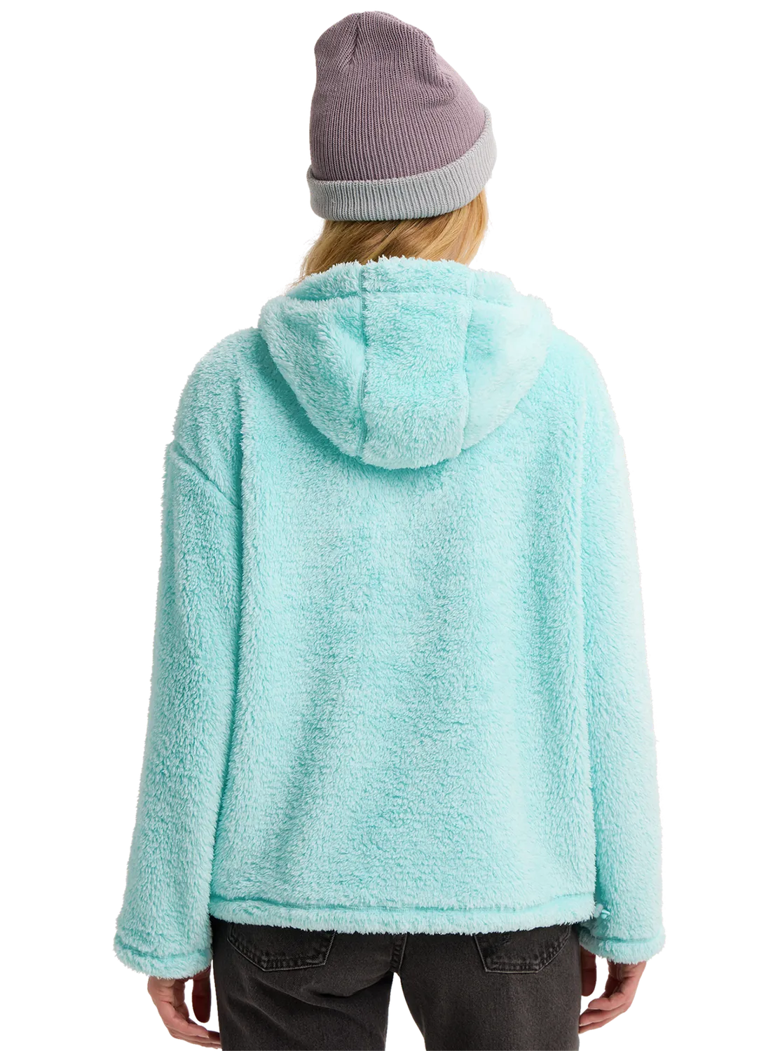Burton Lemma fleece pullover dam ljus teal mjuk mellanlager