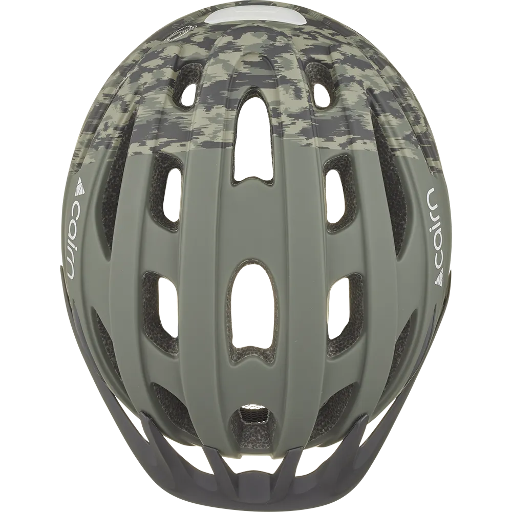 Cairn Fusion cykelhjälm khaki chino LED