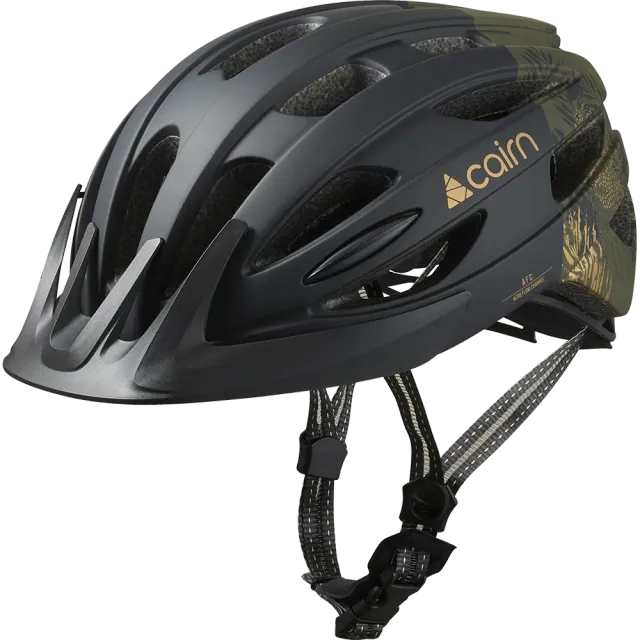 Cairn Fusion Mat Black Forest cykelhjälm LED